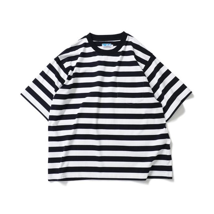 173858911 Powderhorn Mountaineering / PH23SS-001 P.H. M.STRIPE TEE Regular Stripe - Black/White ボーダー半袖Tシャツ<img class='new_mark_img2' src='https://img.shop-pro.jp/img/new/icons47.gif' style='border:none;display:inline;margin:0px;padding:0px;width:auto;' /> 01