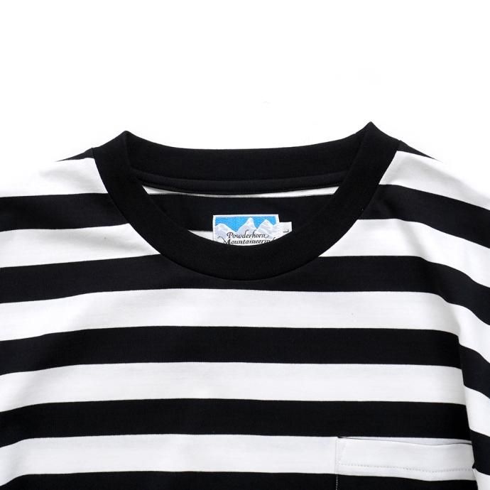 173858911 Powderhorn Mountaineering / PH23SS-001 P.H. M.STRIPE TEE Regular Stripe - Black/White ボーダー半袖Tシャツ<img class='new_mark_img2' src='https://img.shop-pro.jp/img/new/icons47.gif' style='border:none;display:inline;margin:0px;padding:0px;width:auto;' /> 02