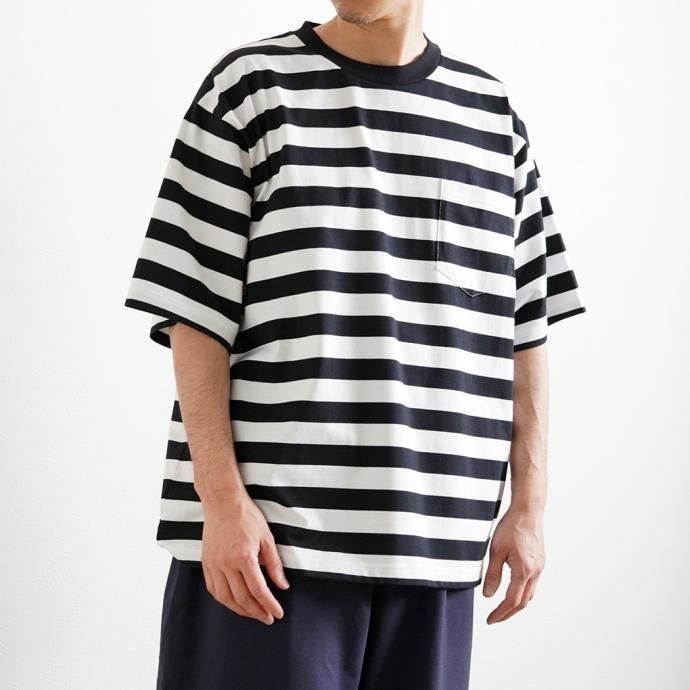 173858911 Powderhorn Mountaineering / PH23SS-001 P.H. M.STRIPE TEE Regular Stripe - Black/White ボーダー半袖Tシャツ<img class='new_mark_img2' src='https://img.shop-pro.jp/img/new/icons47.gif' style='border:none;display:inline;margin:0px;padding:0px;width:auto;' /> 02