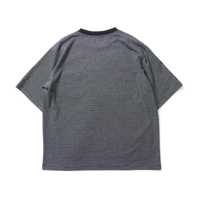 173859154 Powderhorn Mountaineering / PH23SS-001 P.H. M.STRIPE TEE Micro Stripe - Black/White マイクロボーダー半袖Tシャツ 02