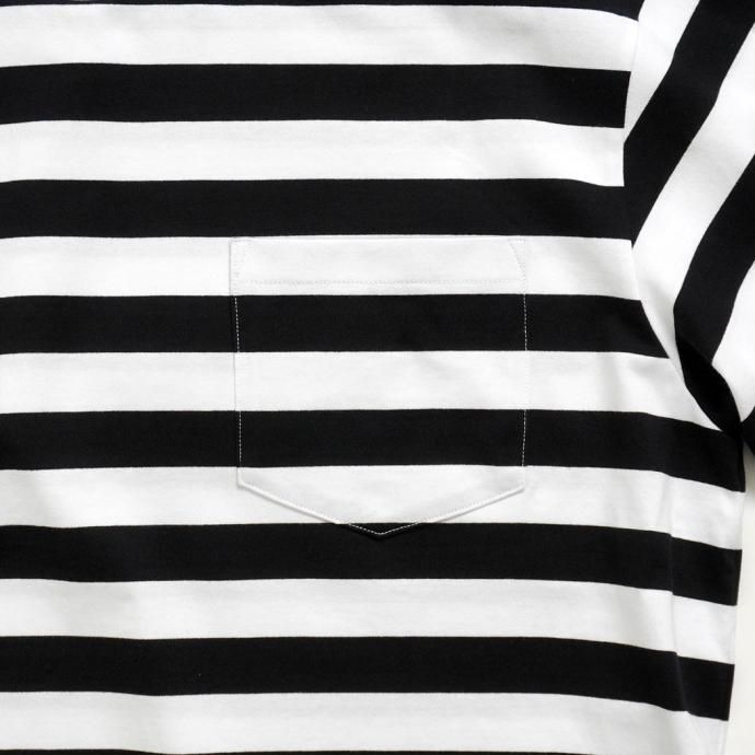 173859384 Powderhorn Mountaineering / PH23SS-002 P.H. M.STRIPE L/S TEE Regular Stripe - Black/White ܡĹµT 02