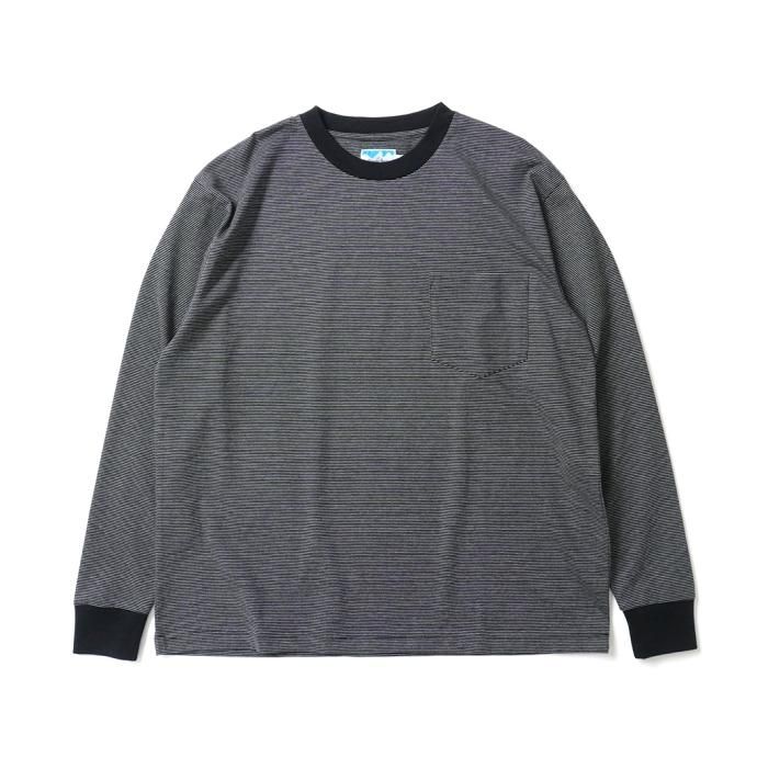 173859516 Powderhorn Mountaineering / PH23SS-002 P.H. M.STRIPE L/S TEE Micro Stripe - Black/White マイクロボーダー長袖T<img class='new_mark_img2' src='https://img.shop-pro.jp/img/new/icons47.gif' style='border:none;display:inline;margin:0px;padding:0px;width:auto;' /> 01