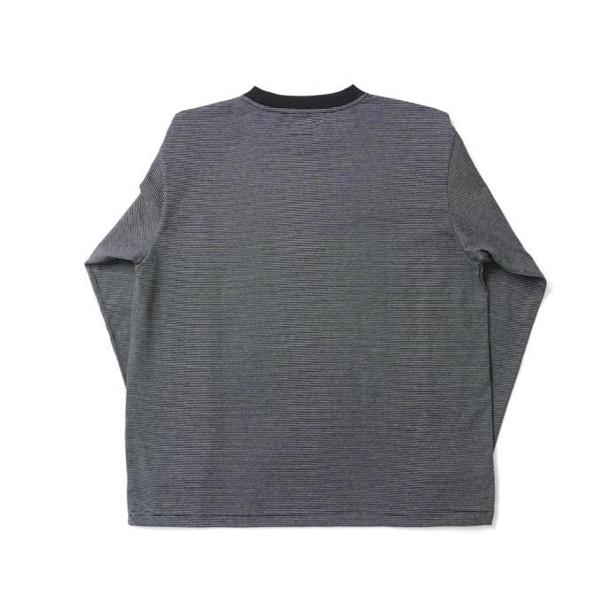 173859516 Powderhorn Mountaineering / PH23SS-002 P.H. M.STRIPE L/S TEE Micro Stripe - Black/White マイクロボーダー長袖T<img class='new_mark_img2' src='https://img.shop-pro.jp/img/new/icons47.gif' style='border:none;display:inline;margin:0px;padding:0px;width:auto;' /> 02