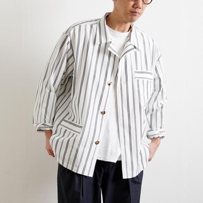 173899644 COVER / PJS - WHITE STRIPE C423SS<img class='new_mark_img2' src='https://img.shop-pro.jp/img/new/icons47.gif' style='border:none;display:inline;margin:0px;padding:0px;width:auto;' /> 02