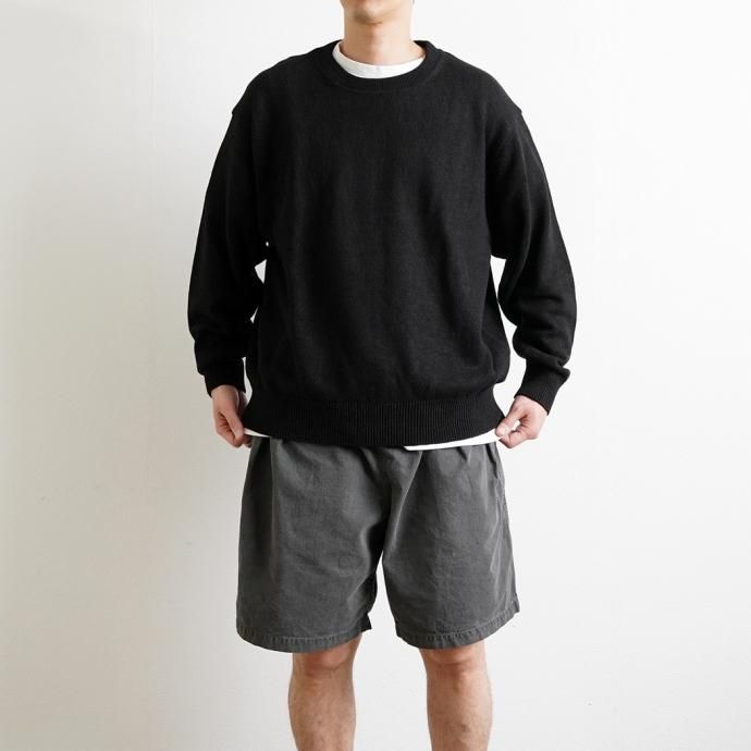 174227416 reverve / RV23S003 LONG SLEEVE PULLOVER - BLACK ロングスリーブ プルオーバー 02