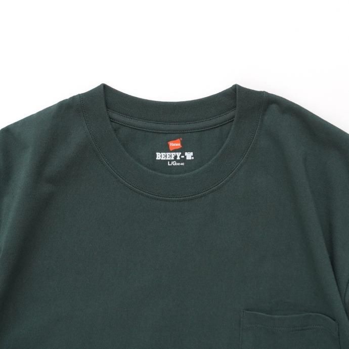 174393525 Hanes / BEEFY-T ビーフィー 半袖Tシャツ ダークグリーン #570 H5180 02