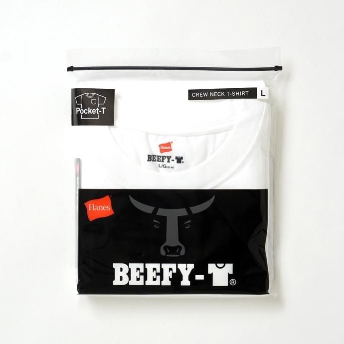 174394393 Hanes / BEEFY-T ビーフィー 半袖ポケットTシャツ ホワイト #010 H5190 02
