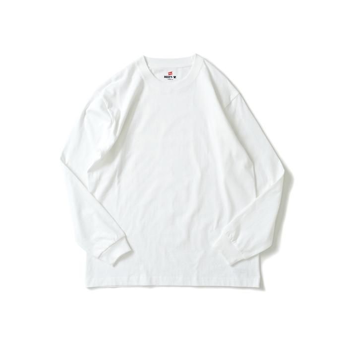 174394982 Hanes / BEEFY-T ビーフィー 長袖Tシャツ ホワイト #010 H5186 02