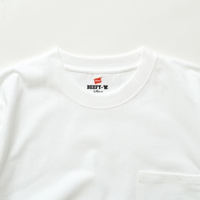 174394982 Hanes / BEEFY-T ビーフィー 長袖Tシャツ ホワイト #010 H5186 02