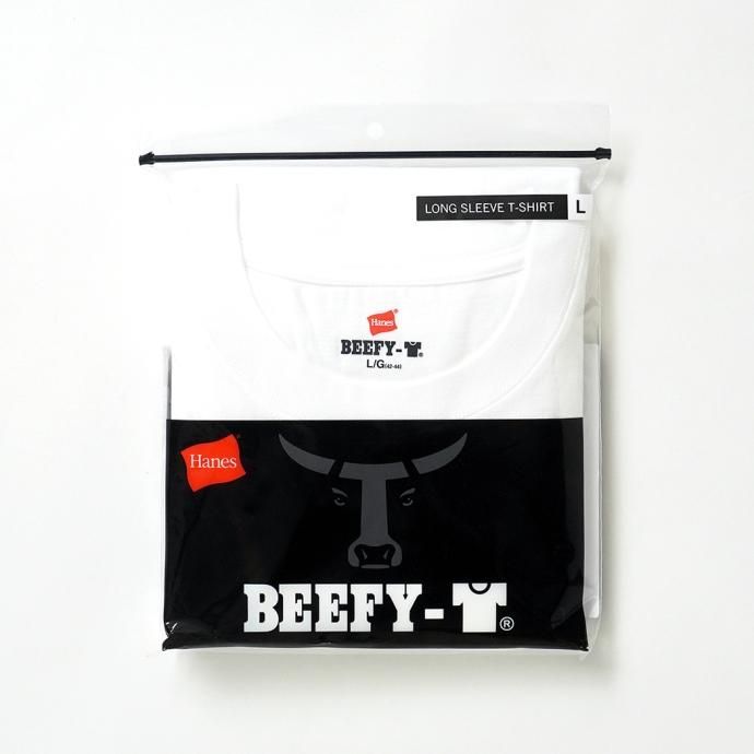 174394982 Hanes / BEEFY-T ビーフィー 長袖Tシャツ ホワイト #010 H5186 02