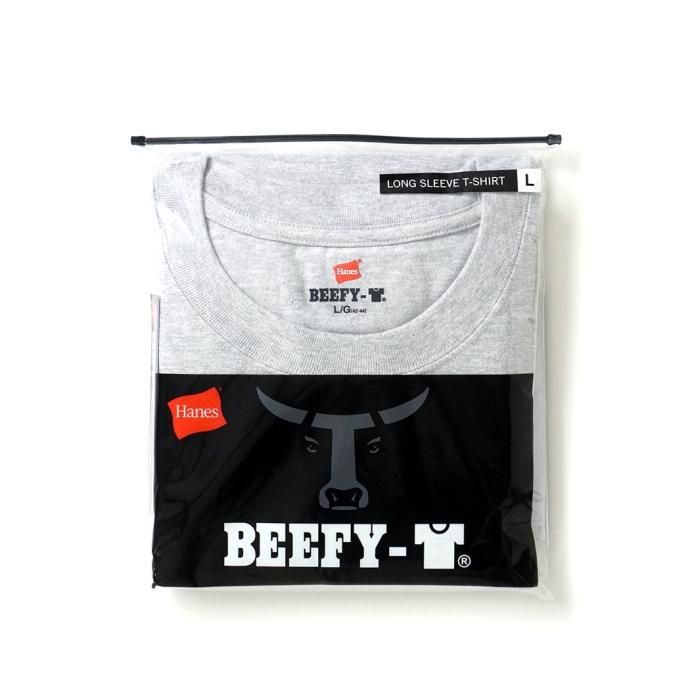 174395024 Hanes / BEEFY-T ビーフィー 長袖Tシャツ ヘザーグレー #060 H5186 02