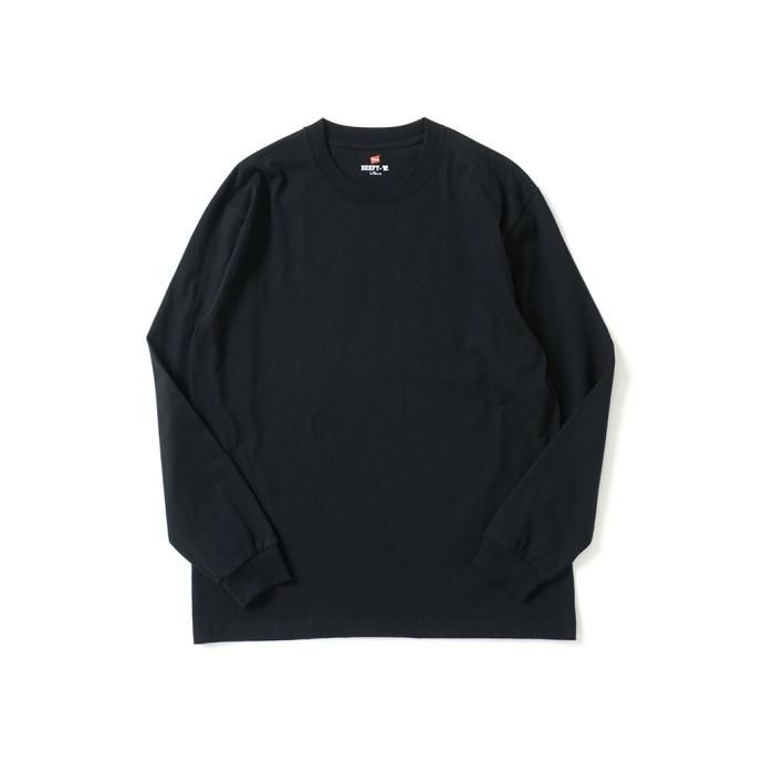 174395088 Hanes / BEEFY-T ビーフィー 長袖Tシャツ ブラック #090 H5186 02