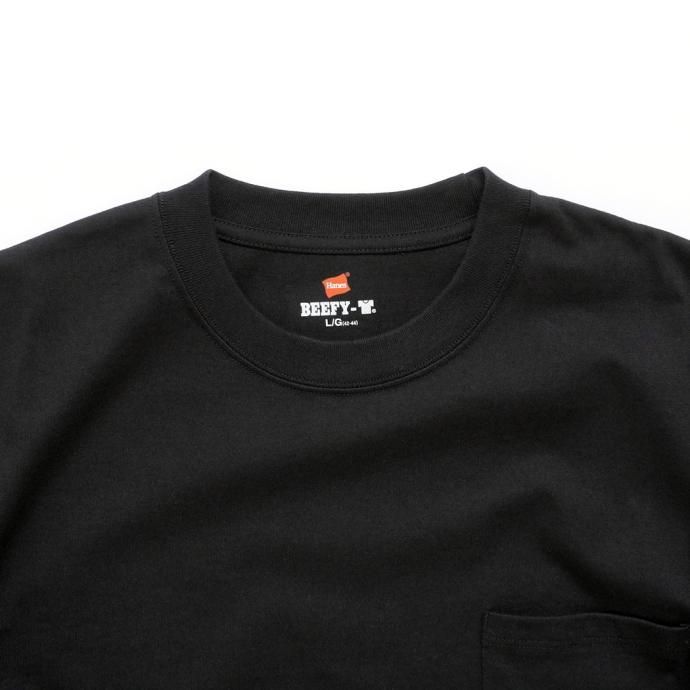 174395088 Hanes / BEEFY-T ビーフィー 長袖Tシャツ ブラック #090 H5186 02
