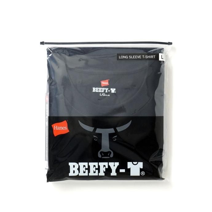 174395088 Hanes / BEEFY-T ビーフィー 長袖Tシャツ ブラック #090 H5186 02