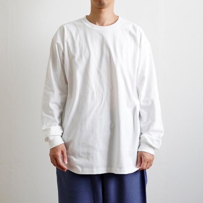 174395417 Hanes / BEEFY-T ビーフィー 長袖Tシャツ ホワイト #010 H5186L 大きいサイズ 01