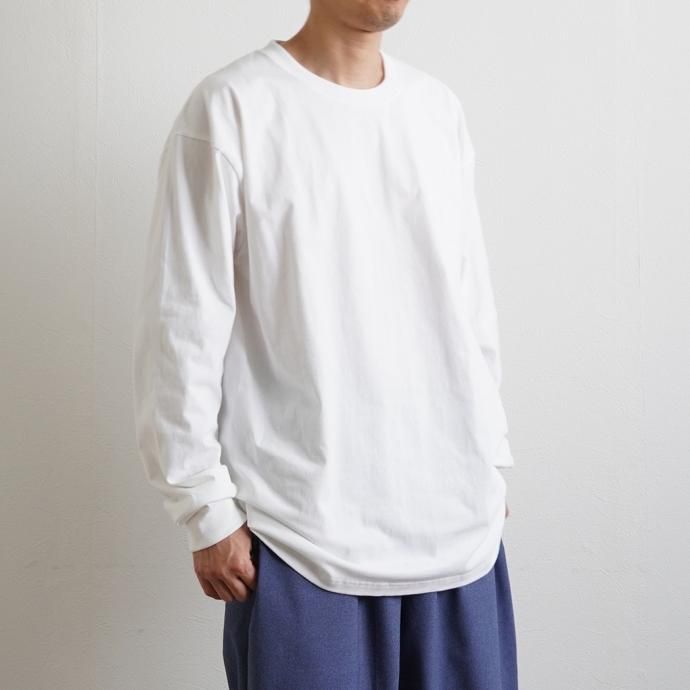 174395417 Hanes / BEEFY-T ビーフィー 長袖Tシャツ ホワイト #010 H5186L 大きいサイズ 02