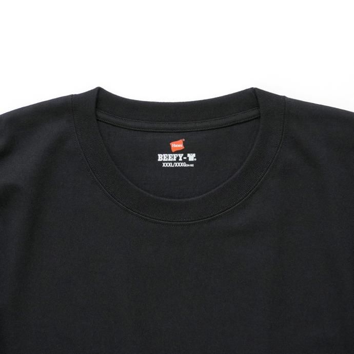 174395470 Hanes / BEEFY-T ビーフィー 長袖Tシャツ ブラック #090 H5186L 大きいサイズ 02
