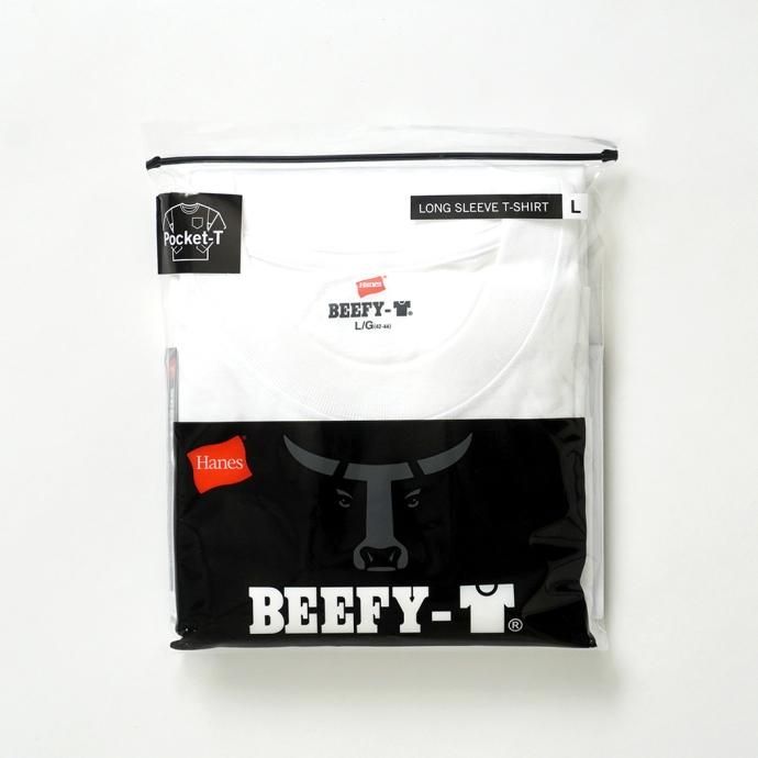 174395677 Hanes / BEEFY-T ӡե ĹµݥåT ۥ磻 #010 H5196 02