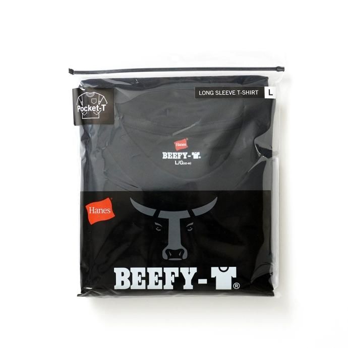 174395797 Hanes / BEEFY-T ӡե ĹµݥåT ֥å #090 H5196 02