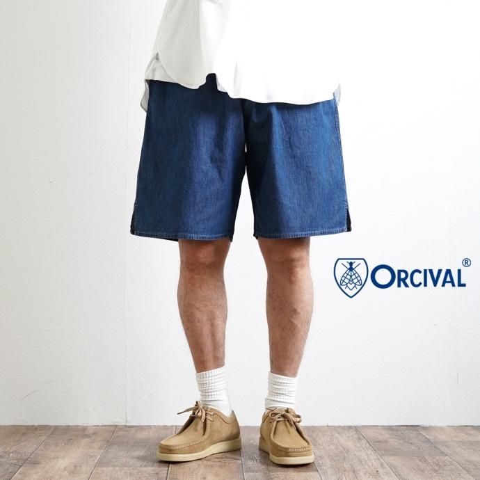 174402615 ORCIVAL オーシバル / ライトデニム ショーツ DENIM ブルーインディゴ OR-E0114 KDL 01