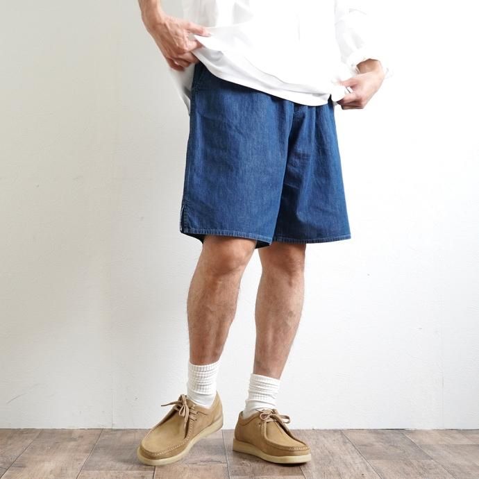 174402615 ORCIVAL オーシバル / ライトデニム ショーツ DENIM ブルーインディゴ OR-E0114 KDL 02
