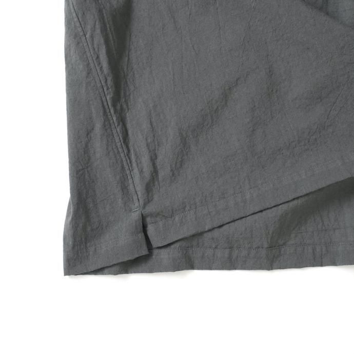 174486178 STILL BY HAND / SH01232 - CHARCOAL プルオーバー オープンカラー半袖シャツ 02