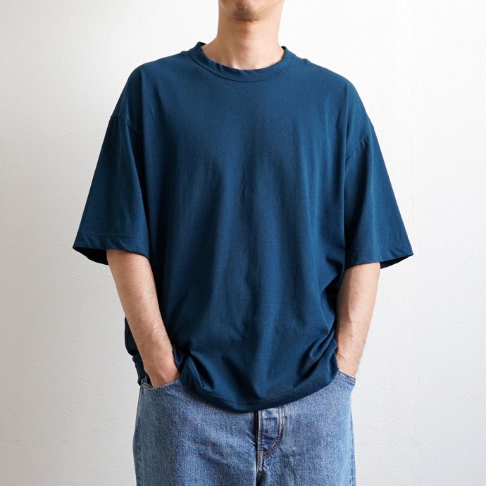 174690446 STILL BY HAND / CS04232 - TEAL BLUE 強撚糸Tシャツ 02