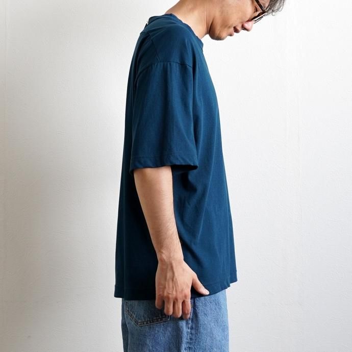 174690446 STILL BY HAND / CS04232 - TEAL BLUE 強撚糸Tシャツ 02