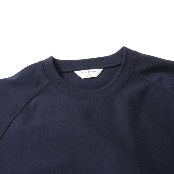 174955163 STILL BY HAND / CS01232 - NAVY ピボットスリーブTシャツ 02