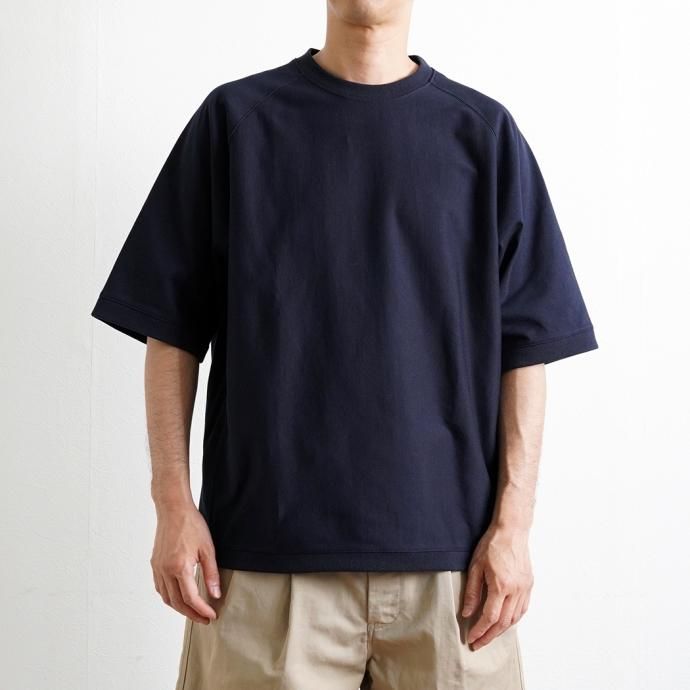 174955163 STILL BY HAND / CS01232 - NAVY ピボットスリーブTシャツ 02