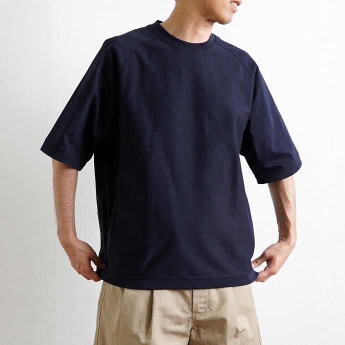 174955163 STILL BY HAND / CS01232 - NAVY ピボットスリーブTシャツ 02