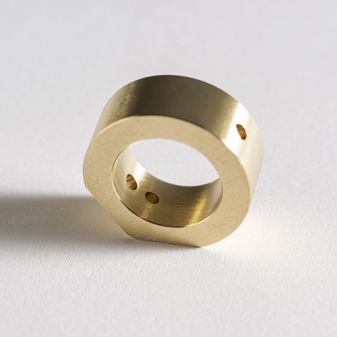 176068257 CANDY DESIGN & WORKS / Smoke Ring - Polished Brass CIS-07 スモークリング ポリッシュドブラス 02