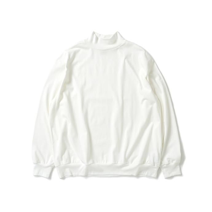 176192933 blurhms ROOTSTOCK / Silk Cotton 20/80 High-neck L/S - Off シルクコットンハイネックカットソー bROOTS23F20 01