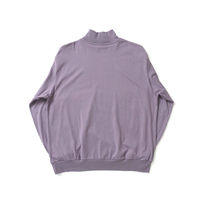 blurhms ROOTSTOCK / Silk Cotton 20/80 High-neck L/S - PurpleGrey