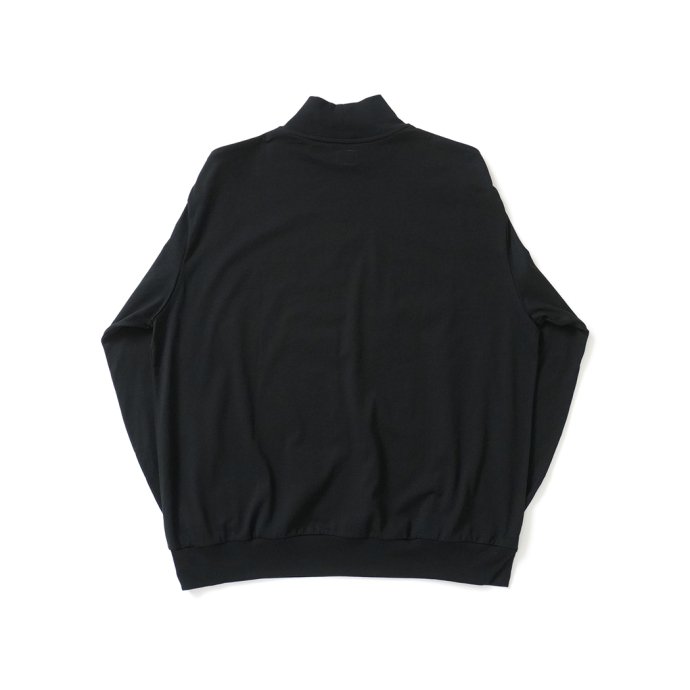176193153 blurhms ROOTSTOCK / Silk Cotton 20/80 High-neck L/S - Black シルクコットンハイネックカットソー bROOTS23F20 02