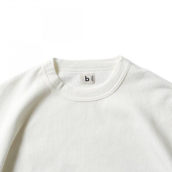 176533153 blurhms ROOTSTOCK / Rough&Smooth Thermal Baseball Tee - Off bROOTS23F17 02