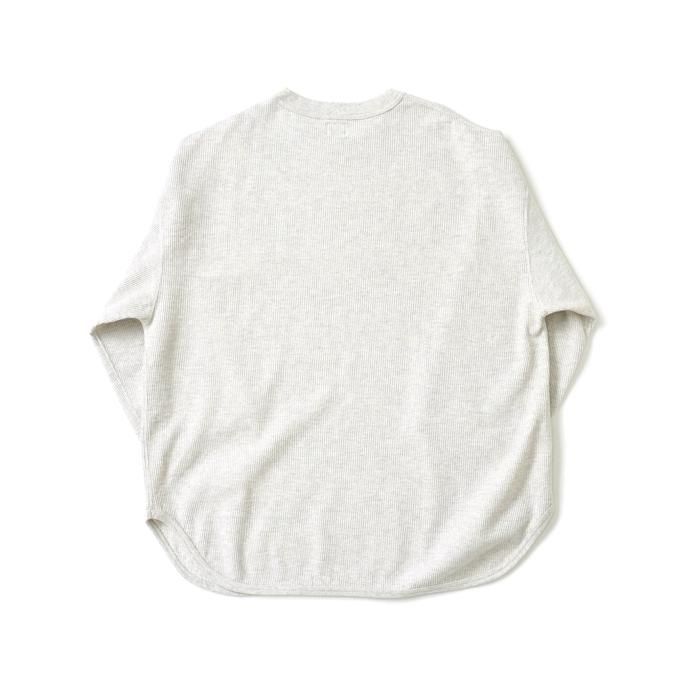 176533172 blurhms ROOTSTOCK / Rough&Smooth Thermal Baseball Tee - HeatherOatmeal bROOTS23F17 02