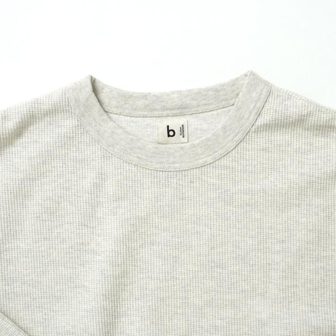 176533172 blurhms ROOTSTOCK / Rough&Smooth Thermal Baseball Tee - HeatherOatmeal bROOTS23F17 02