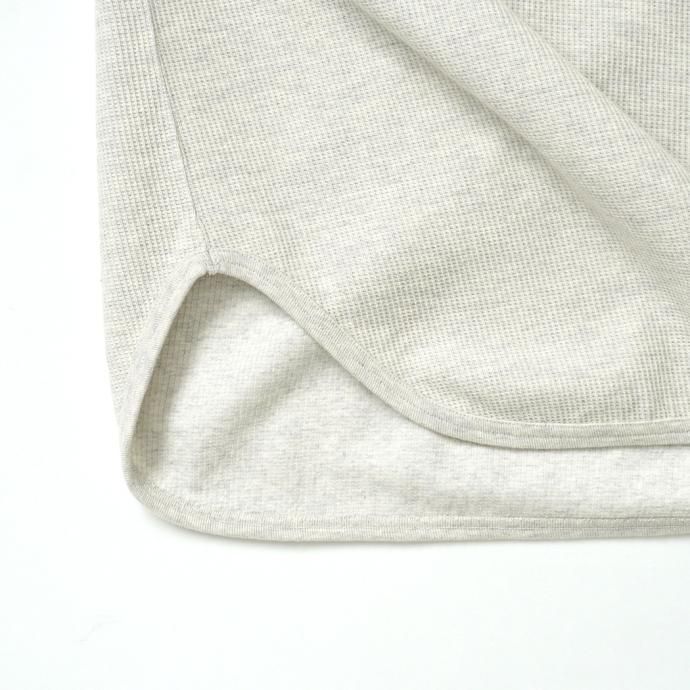 176533172 blurhms ROOTSTOCK / Rough&Smooth Thermal Baseball Tee - HeatherOatmeal bROOTS23F17 02