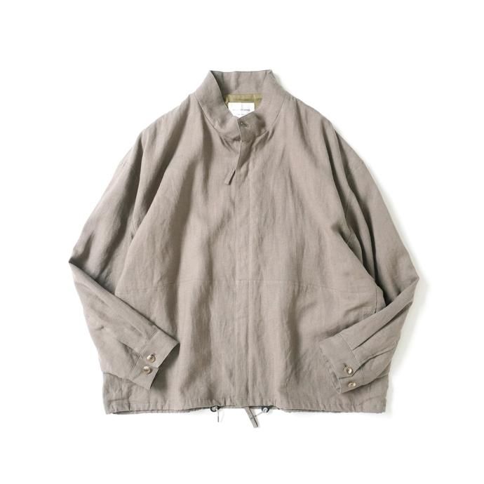 176883506 STILL BY HAND / BL03233 - TAUPE 起毛リネン ショートブルゾン 01