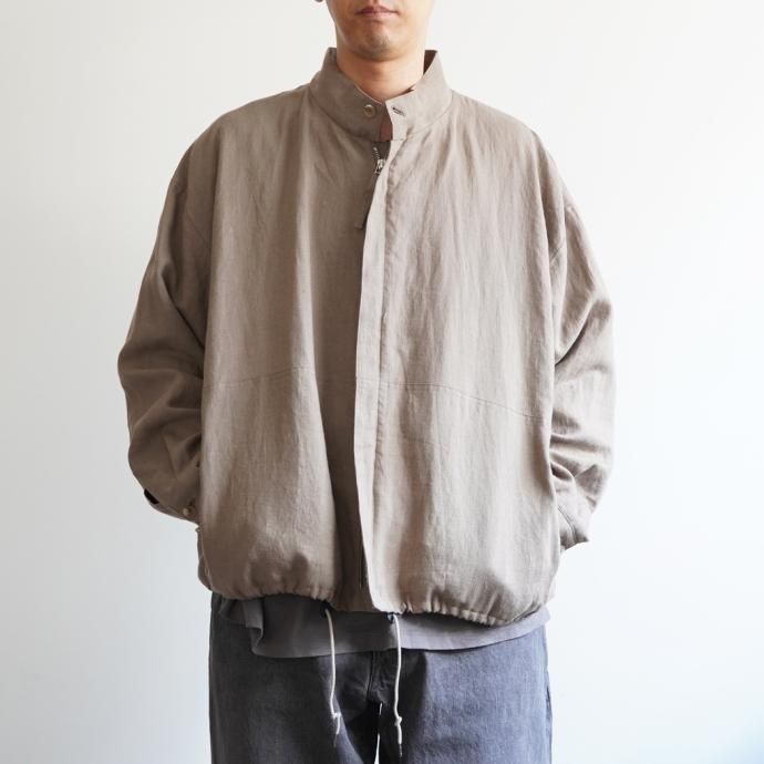 176883506 STILL BY HAND / BL03233 - TAUPE 起毛リネン ショートブルゾン 02