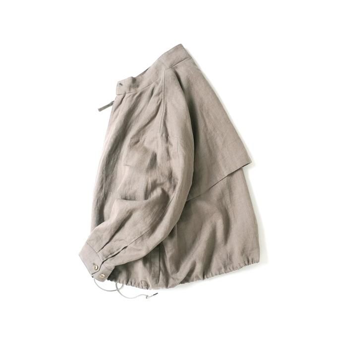 176883506 STILL BY HAND / BL03233 - TAUPE 起毛リネン ショートブルゾン 02