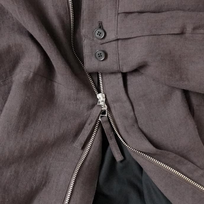 176883506 STILL BY HAND / BL03233 - TAUPE 起毛リネン ショートブルゾン 02
