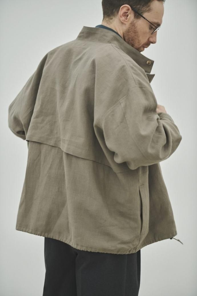 176883506 STILL BY HAND / BL03233 - TAUPE 起毛リネン ショートブルゾン 02