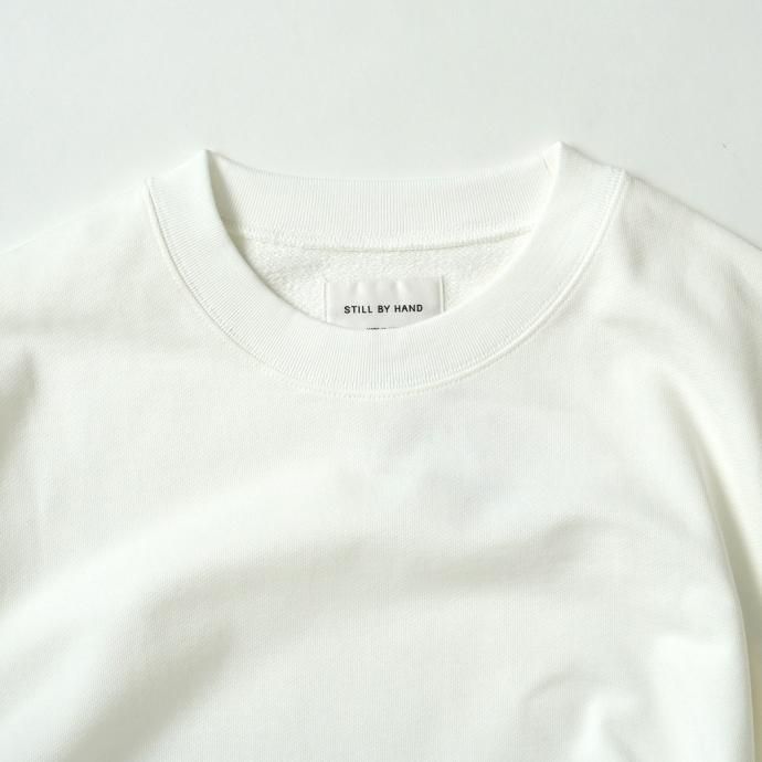 176883875 STILL BY HAND / CS08231 - OFF WHITE クルーネックスウェットシャツ 02