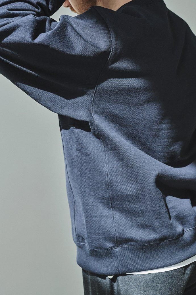 176884810 STILL BY HAND / CS08231 - BLACK NAVY クルーネックスウェットシャツ 02