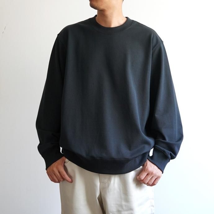 176884810 STILL BY HAND / CS08231 - BLACK NAVY クルーネックスウェットシャツ 02
