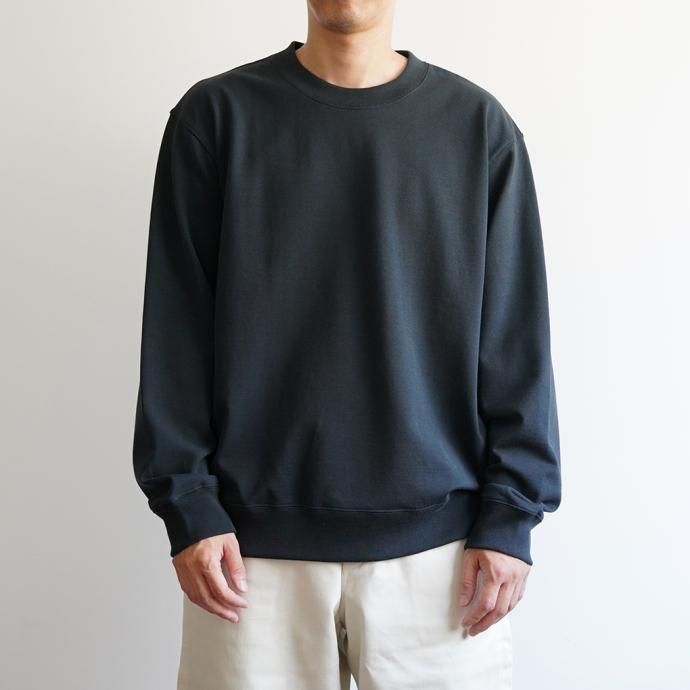 176884810 STILL BY HAND / CS08231 - BLACK NAVY クルーネックスウェットシャツ 02