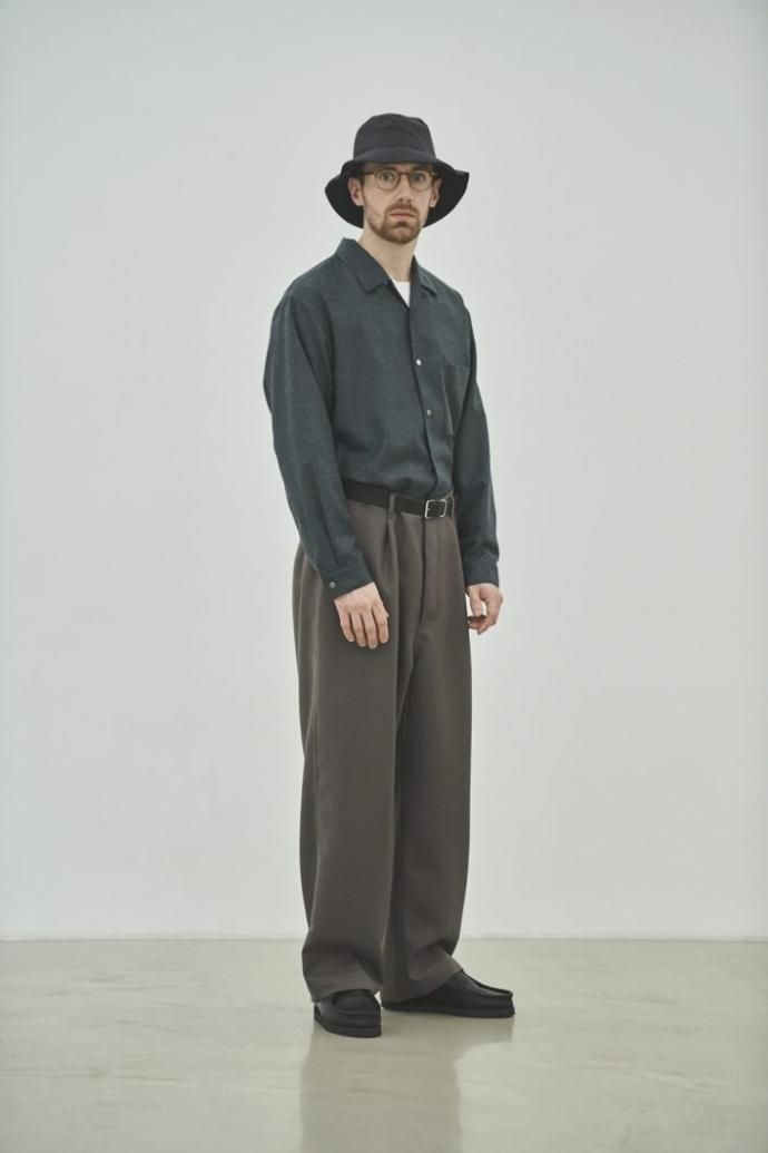 177049649 STILL BY HAND / SH04233 - LIGHT GREY ウール オープンカラーシャツ<img class='new_mark_img2' src='https://img.shop-pro.jp/img/new/icons47.gif' style='border:none;display:inline;margin:0px;padding:0px;width:auto;' /> 02