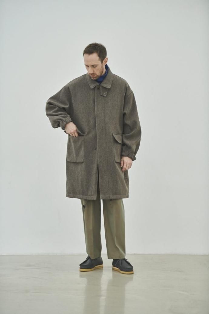 177049744 STILL BY HAND / PT04233 - OLIVE ディープタック センタープレスパンツ 02